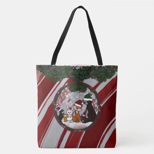 Figdewdrop Kerstmis Grote Boodschappentas Tote Bag (Voorkant)