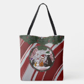 Figdewdrop Kerstmis Grote Boodschappentas Tote Bag (Achterkant)