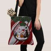 Figdewdrop Kerstmis Grote Boodschappentas Tote Bag (Dichtbij)