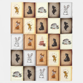 figdewdrop Quilt It Relax Everybody Fleece Blanket Deken