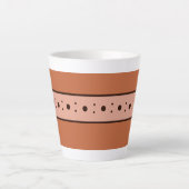 Figdewdrop Relax Beker Oranje kleine Latte Mok (Voorkant)