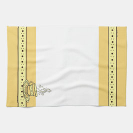 Figdewdrop Relax Cup Gold Acorn Kitchen Towel Theedoek