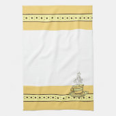 Figdewdrop Relax Cup Gold Acorn Kitchen Towel Theedoek (Verticaal)