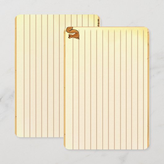 Figdewdrop Squirrel recipe notecards (Voorkant / Achterkant)