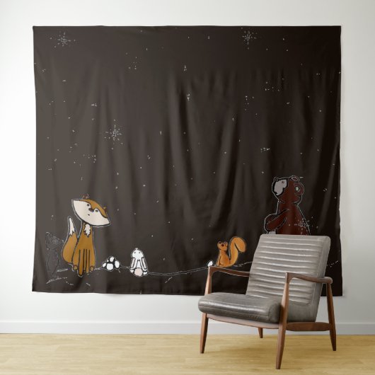 figdewdrop Watch the Stars Extra large Tapestry Wandkleed (In Situ (horizontaal))