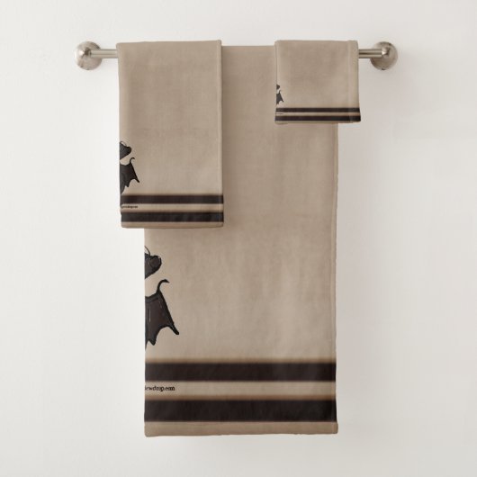 figdewdrops Blinky the Bat bath towel set Bad Handdoek (Insitu)