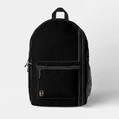 figdewdrops Blinky the Bat Black Backpack Bedrukte Rugzak (Voorkant)
