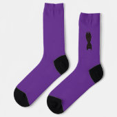 figdewdrops Blinky the Bat purple crew socks Sokken (Links)