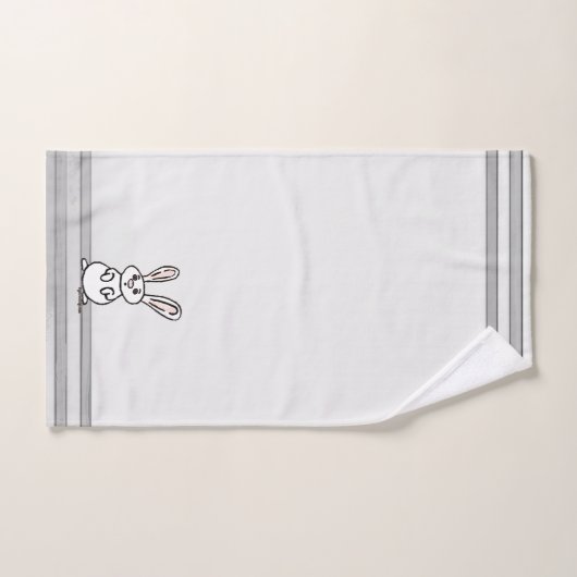 figdewdrops Bunny Bath Towel Set Bad Handdoek (Handdoek)