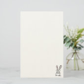 figdewdrops Bunny Stationery Briefpapier (Staand voorkant)