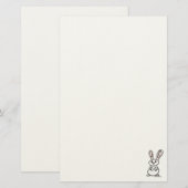 figdewdrops Bunny Stationery Briefpapier (Voorkant / Achterkant)