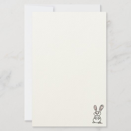 figdewdrops Bunny Stationery Briefpapier (Voorkant)