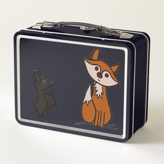 figdewdrops Fig Fox & Blinky Bat Lunchbox (Achterkant)
