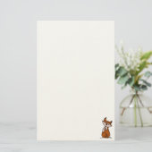 figdewdrops Fig the fox stationary Briefpapier (Staand voorkant)