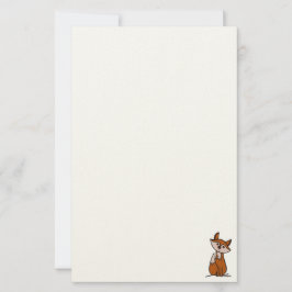 figdewdrops Fig the fox stationary Briefpapier
