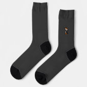 figdewdrops Grim Fig dark grey crew socks Sokken (Links)