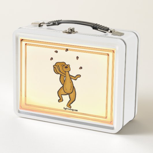 figdewdrops Jonglerende Eekhoorn Lunchbox (Voorkant)