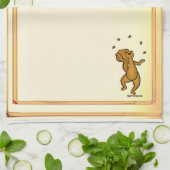 figdewdrops Juggling Squirrel kitchen towel Theedoek (Gevouwen)