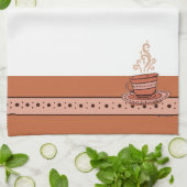 figdewdrops Oranje Relax Cup keukendoek Theedoek (Gevouwen)