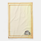 figdewdrops rups gouden keukenhanddoek (Verticaal)