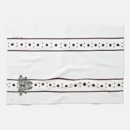 figdewdrops White flowers Relax Cup kitchen towel Theedoek