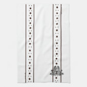 figdewdrops White flowers Relax Cup kitchen towel Theedoek (Verticaal)