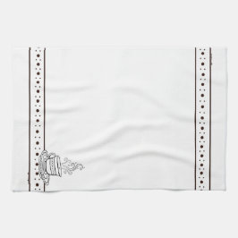 figdewdrops White Relax Cup kitchen towel Theedoek