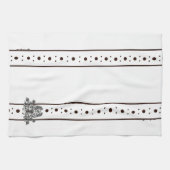 figdewdrops Witte bloemen Relax Cup keukenhanddoek (Horizontaal)