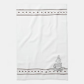 figdewdrops Witte Relax Cup keukendoek Theedoek (Verticaal)