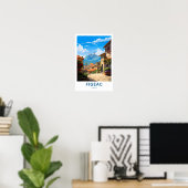 Figeac Frankrijk Reisprint Poster (Thuiskantoor)
