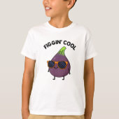Figgin Cool Funny Fig Food Pun T-shirt (Voorkant)