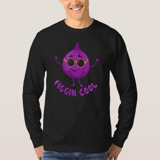 Figgin Cool Ginger Pun Jokes Figgin' Cool Food Pu T-shirt (Voorkant)