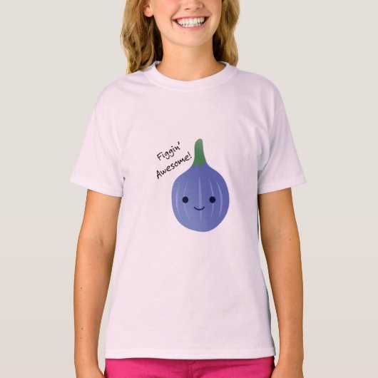 Figgin Geweldige Cute Kawaii Fig T-shirt (Voorkant)