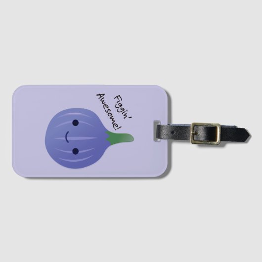 figgin Geweldige Fig Pun Bagagelabel (Voorkant (horizontaal))