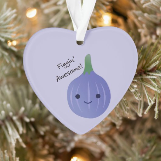 figgin Geweldige Fig Pun Ornament (Boom)