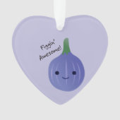 figgin Geweldige Fig Pun Ornament (voorkant)