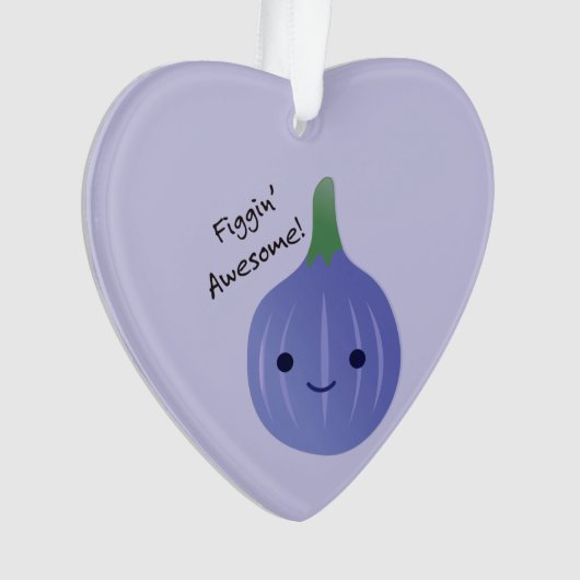 figgin Geweldige Fig Pun Ornament (voorkant)