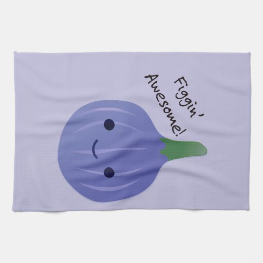 figgin Geweldige Fig Pun Theedoek (Horizontaal)