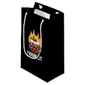 Figgin Lit Funny Figgy Pudding Pun Dark BG Klein Cadeauzakje (Voorkant Gekanteld)