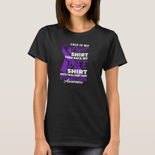 Figh I Sle Systemic Lupus Erythematosus Awareness T-shirt (Voorkant)