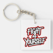 Fight 4 yourself sleutelhanger (voorkant)