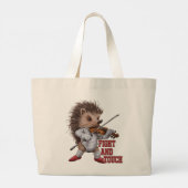 fight and touch grote tote bag (Achterkant)