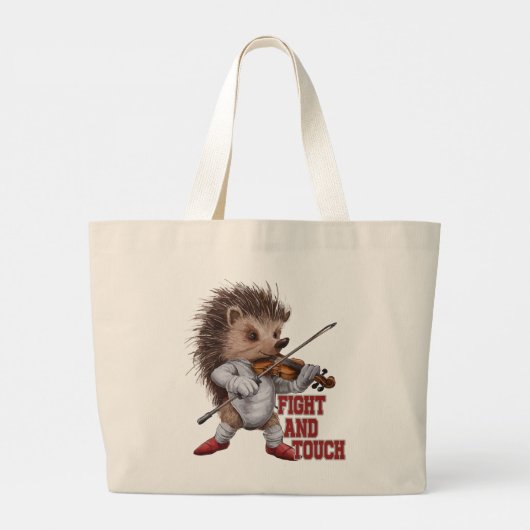 fight and touch grote tote bag (Achterkant)
