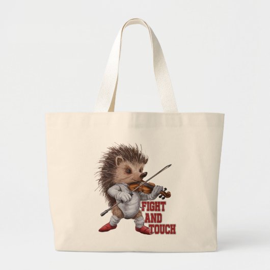 fight and touch grote tote bag (Voorkant)