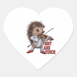 fight and touch hart sticker
