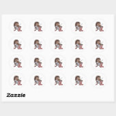 fight and touch ronde sticker (Vel)