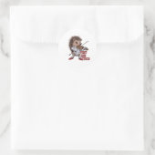 fight and touch ronde sticker (Tas)