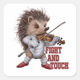 fight and touch vierkante sticker