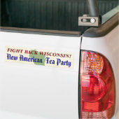 Fight Back Wisconsin New American Tea Party Bumpersticker (Op Truck)