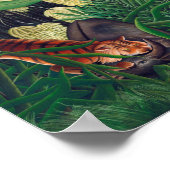 Fight Between A Tiger And A Buffalo Henri Rousseau Poster (Hoek)